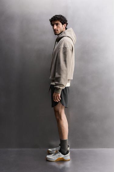 SWEAT DÉLAVÉ RELAXED FIT TRAINING - Marron clair de Zara - Image 3