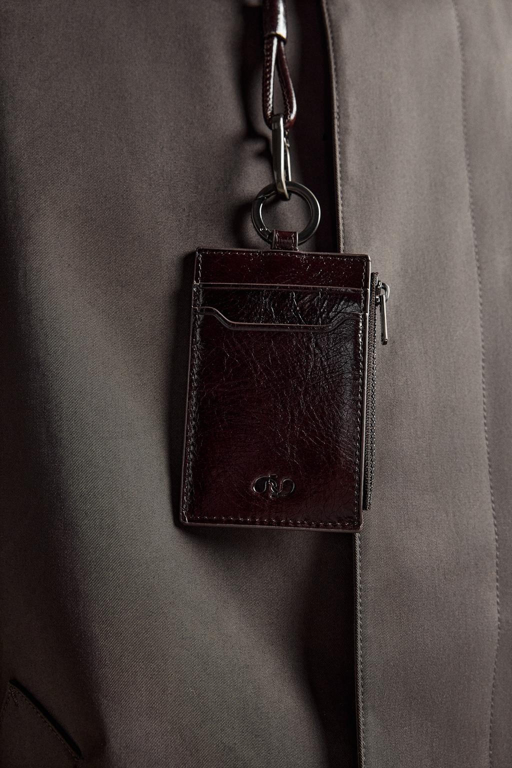LEATHER CROSSBODY CARD HOLDER