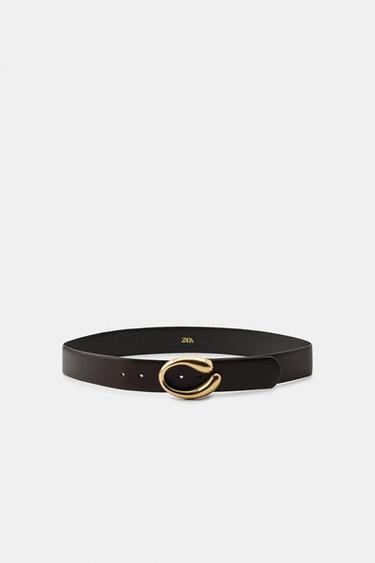 ĀDAS JOSTA AR OVĀLU SPRĀDZI - Brown no Zara