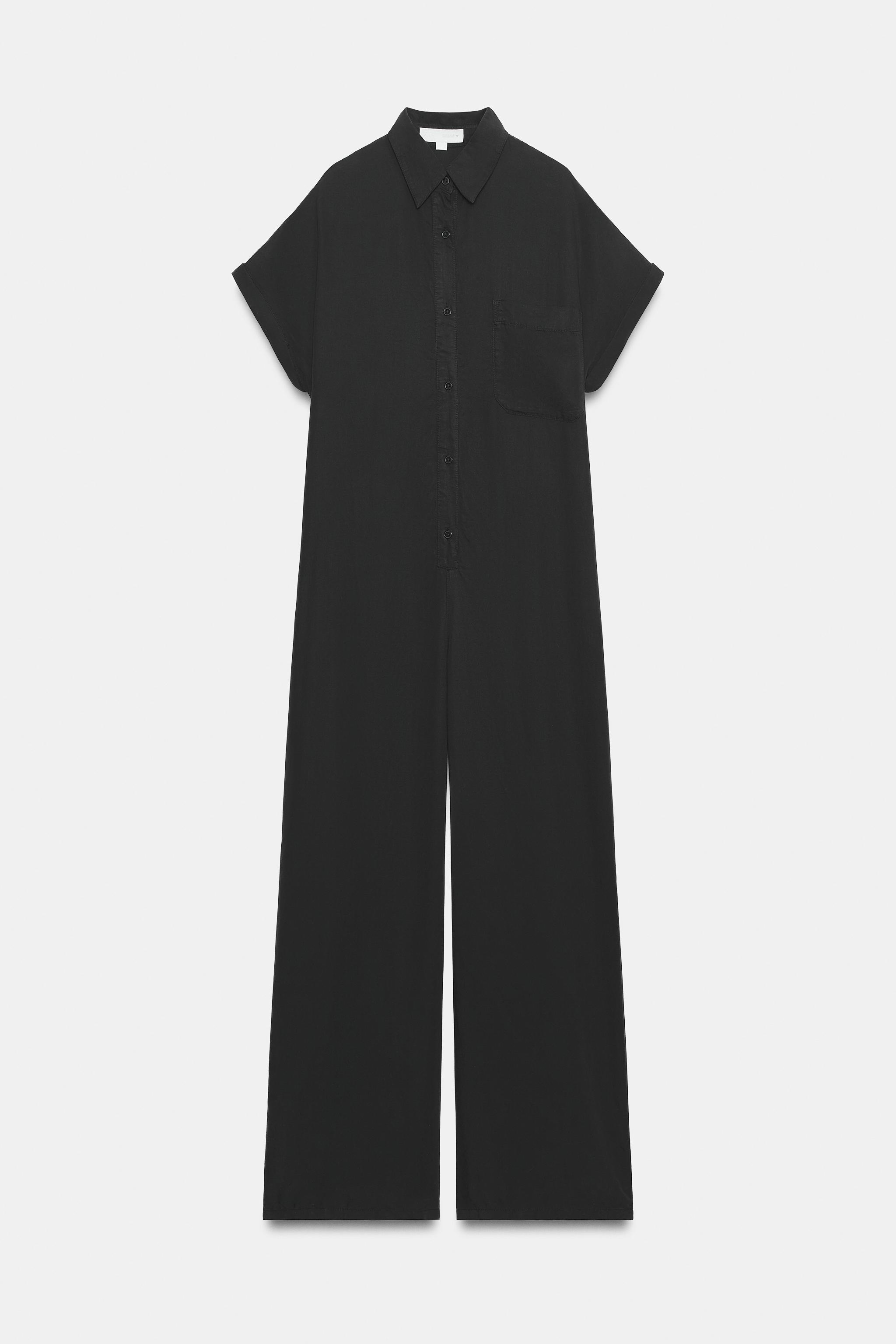 SHORT SLEEVE FLOWY JUMPSUIT