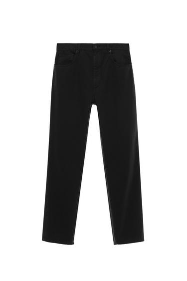 STRAIGHT ANKLE FIT JEANS - Black by Zara