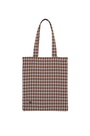 FABRIC TOTE BAG - Brown by Zara
