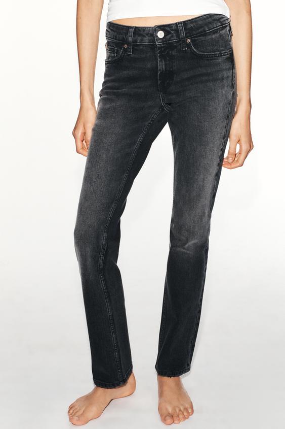 JEANS SLIM FIT TAILLE BASSE TRF - Noir de Zara - Image 1