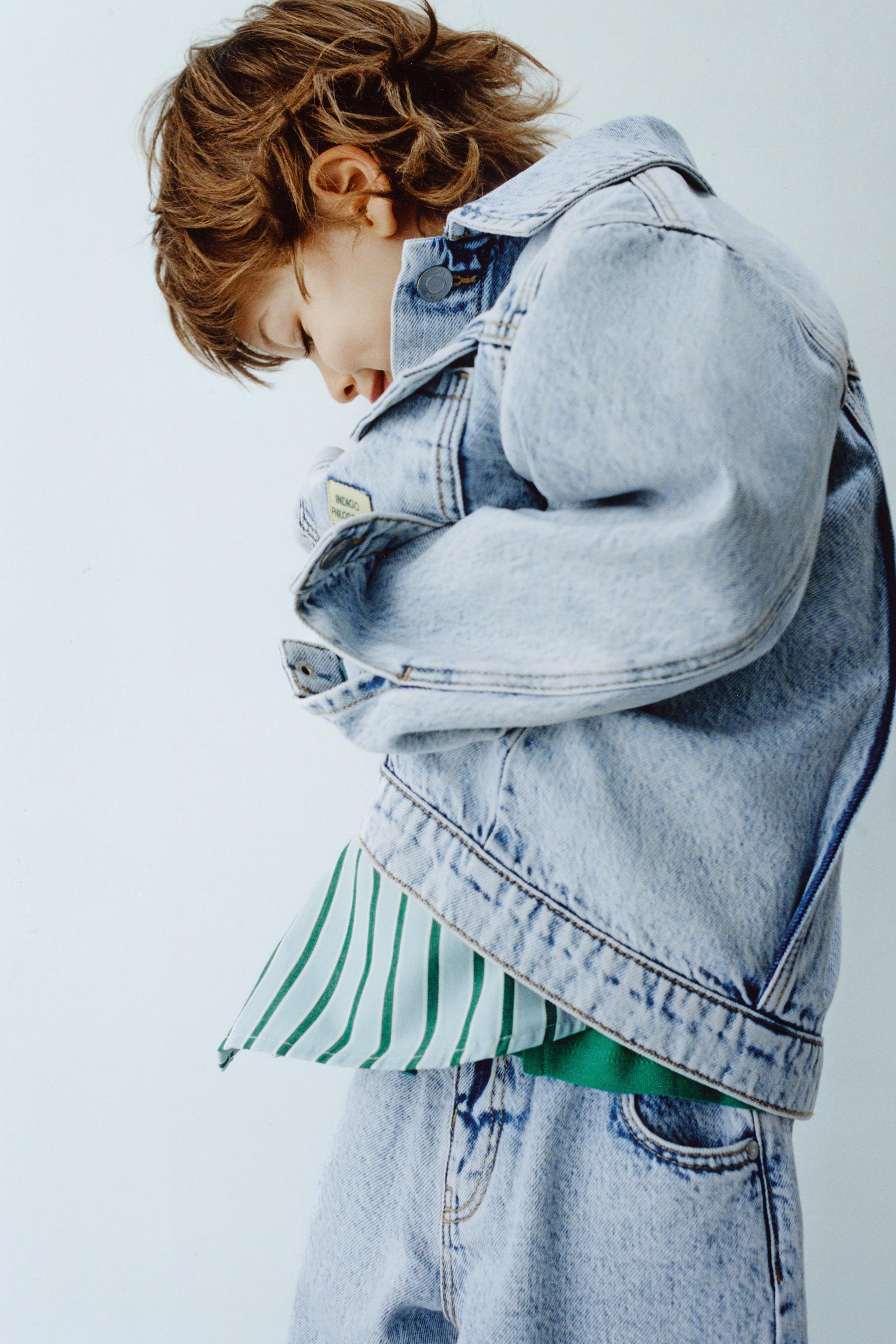 DENIM JACKET WITH LABEL