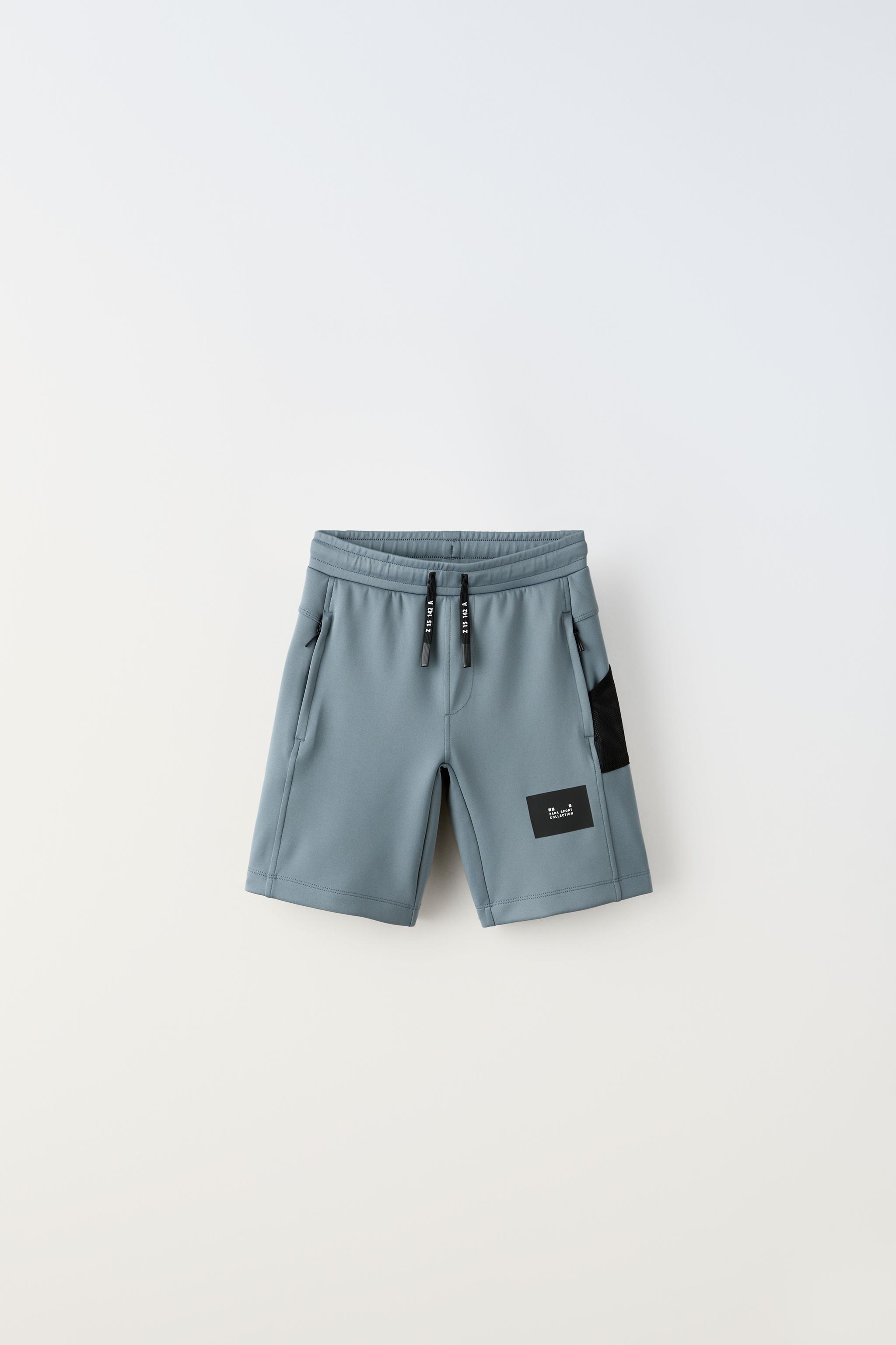 SPORTY TECHNICAL SHORTS - Blue / Steel | ZARA United States