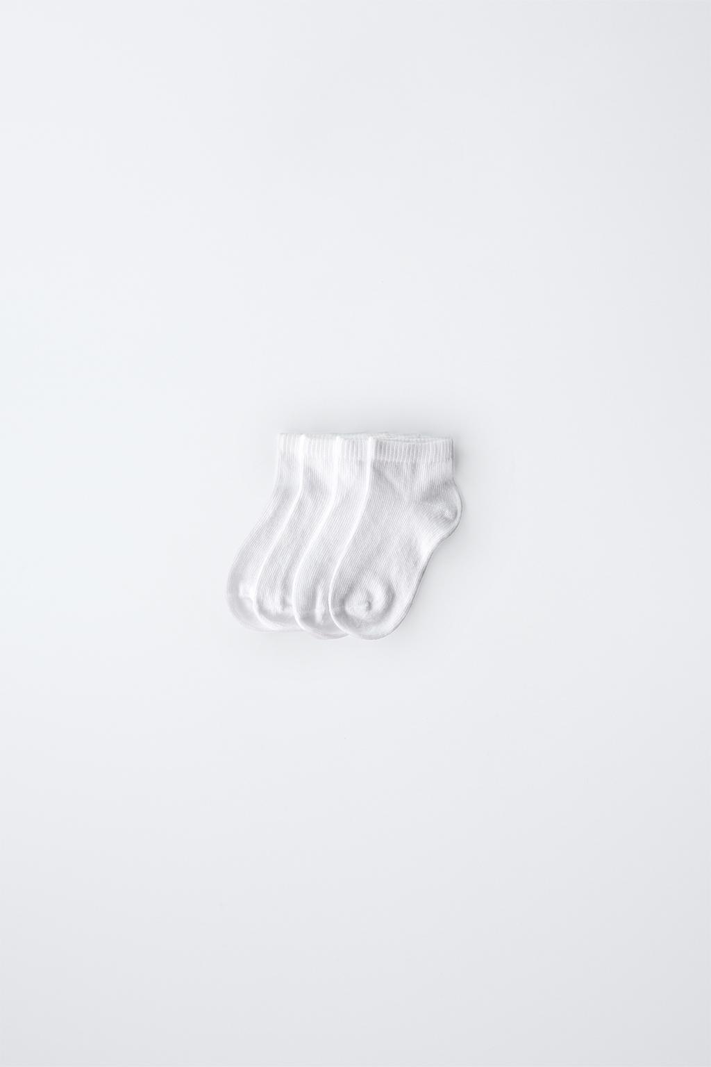 4-PACK OF PLAIN ANKLE SOCKS