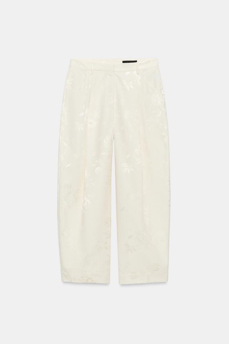 PANTALÓN TIPO BARRIL JACQUARD COLECCIÓN ZW 7