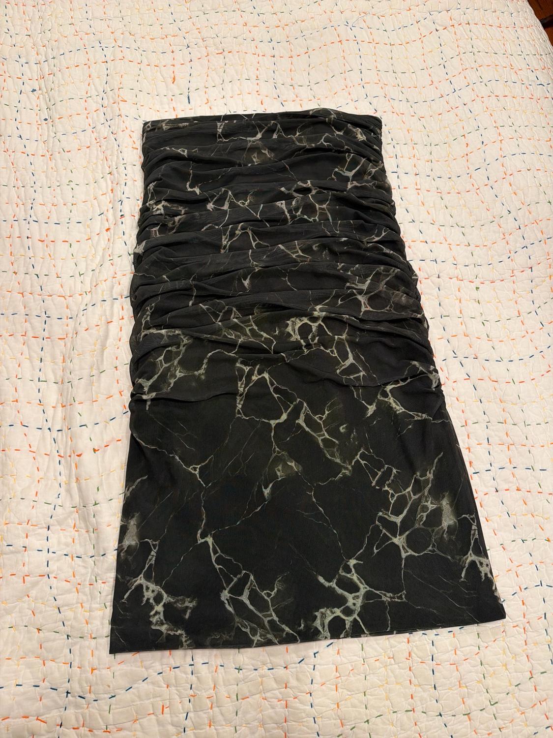 DRAPED TULLE MIDI SKIRT - Image 2