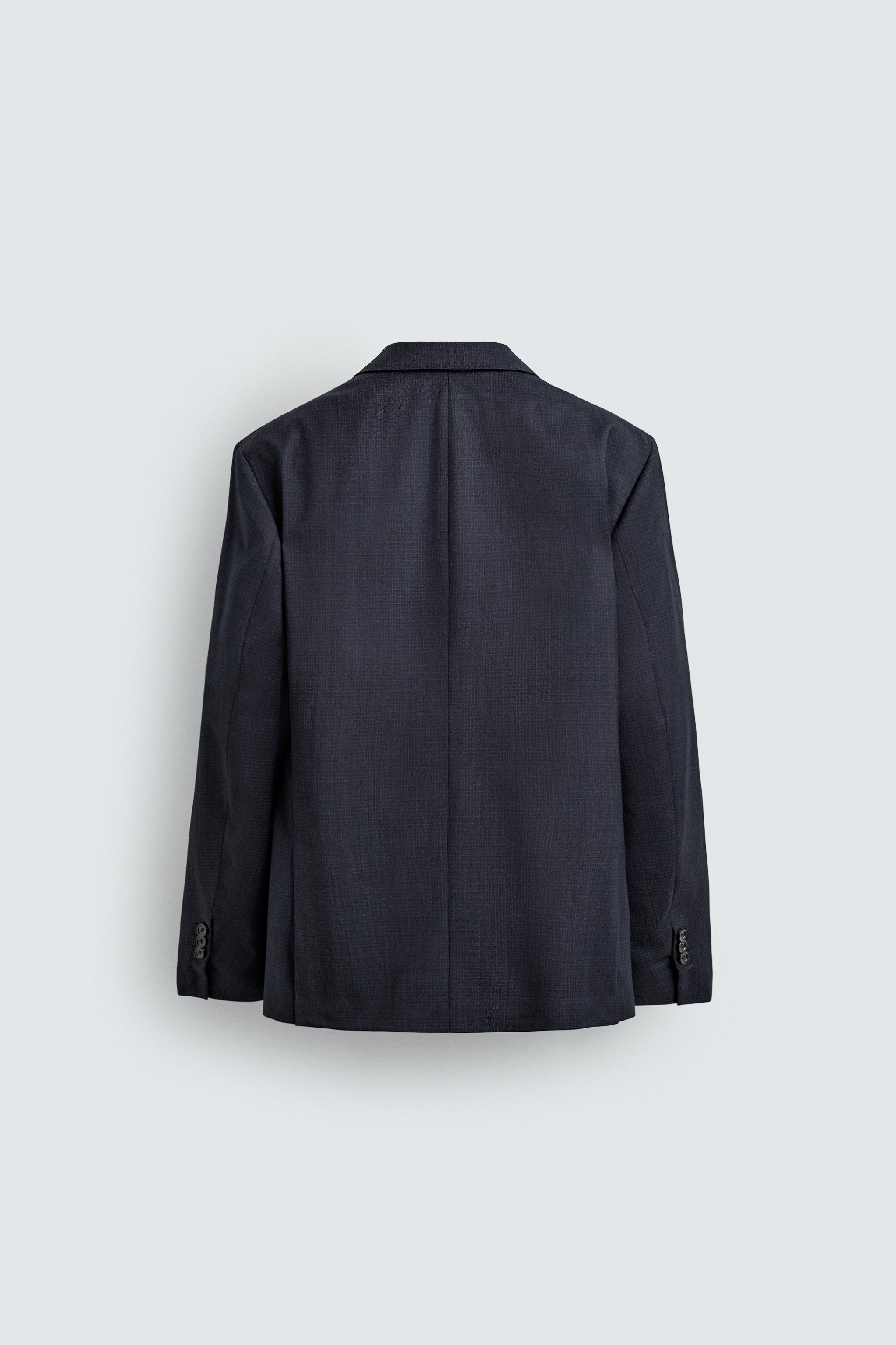 VESTE DE COSTUME STRUCTURÉE 100% LAINE