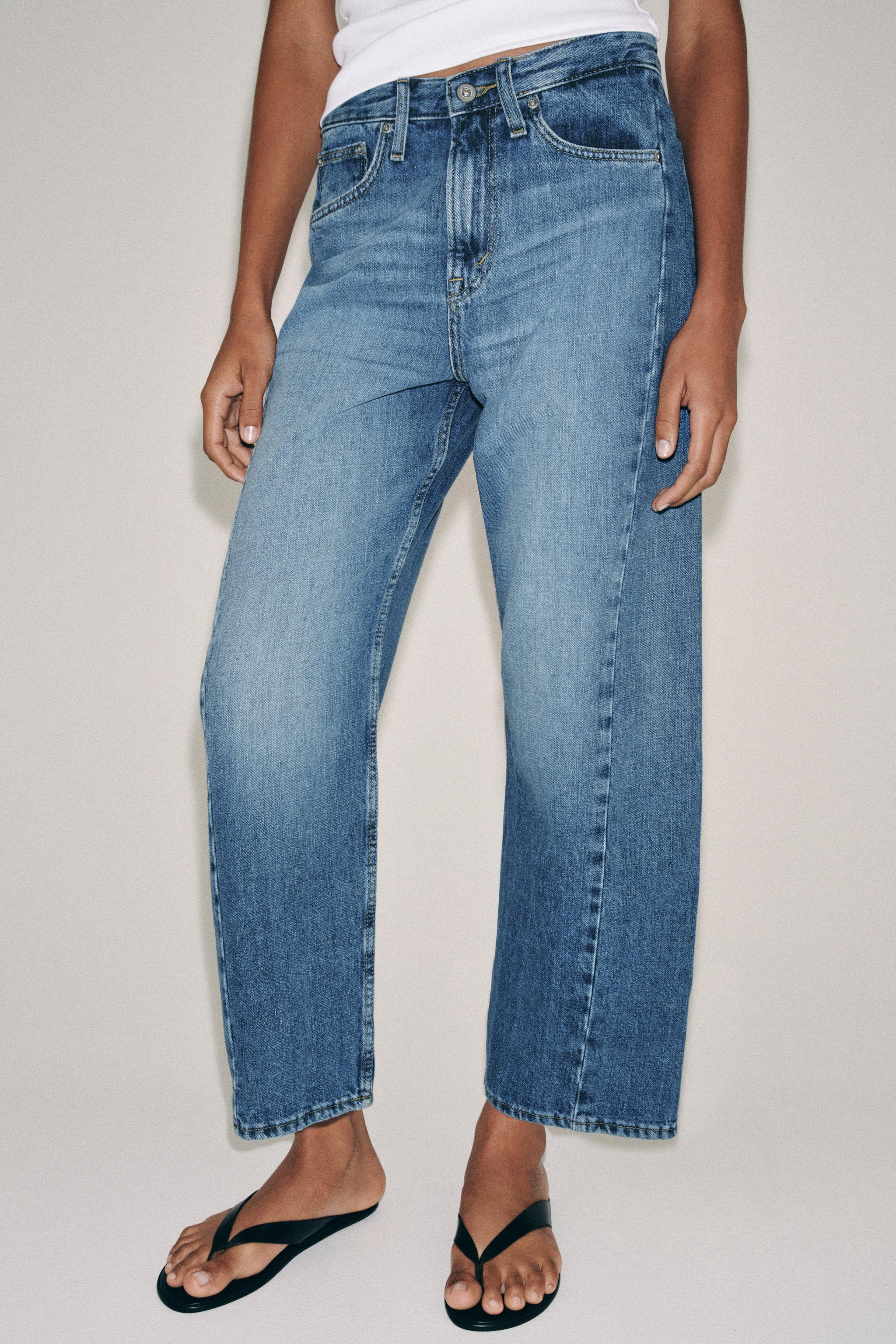 ZW COLLECTION ANKLE RELAXED FIT MID-WAIST JEANS