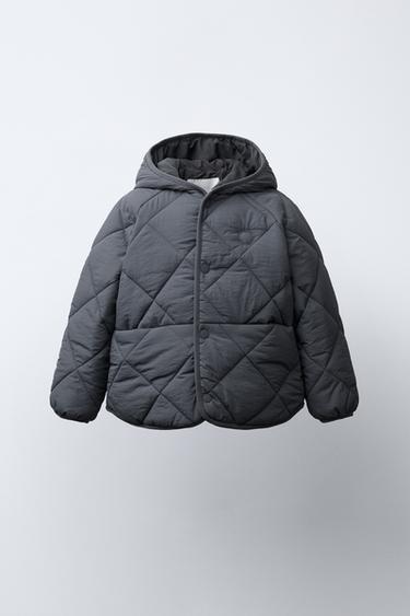 Zara WATER REPELLENT PADDED JACKET - Anthracite grey
