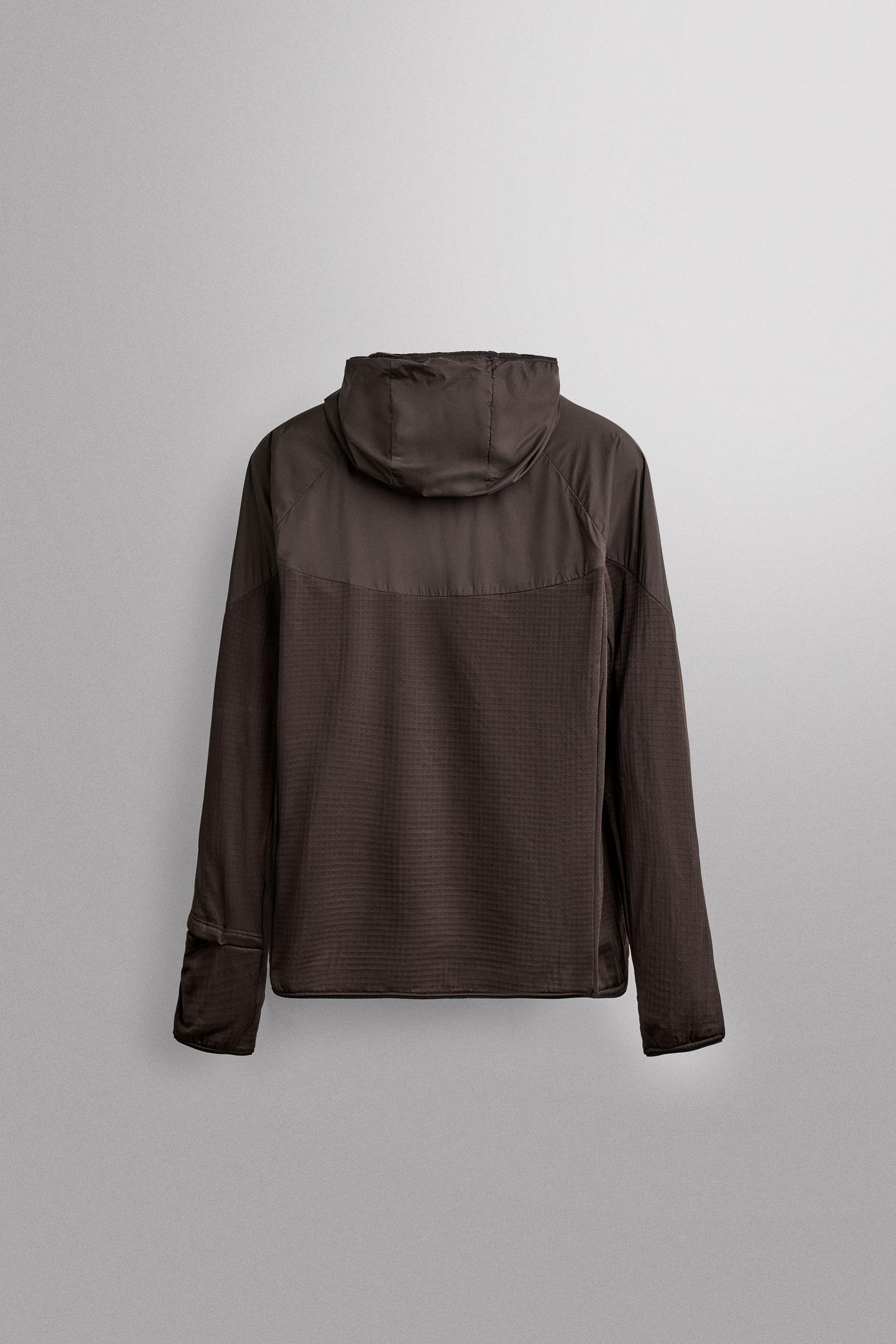 Мужская куртка Zara Mid-Layer Training, цвет: Коричневый — фото 8