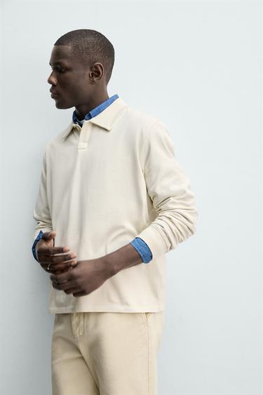 POLO REGULAR FIT - Blanc cassé de Zara - Image 5