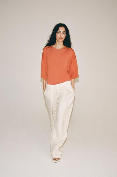 SHORT SLEEVE BODYSUIT — Burnt orange 3