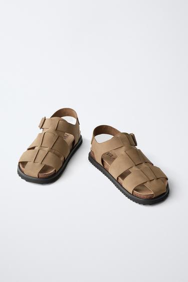BUCKLED CAGE SANDALS - Brown by Zara - Image 2