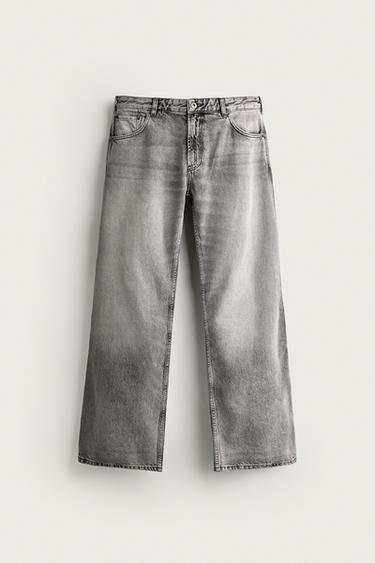 Zara FLARE FIT JEANS - Gray