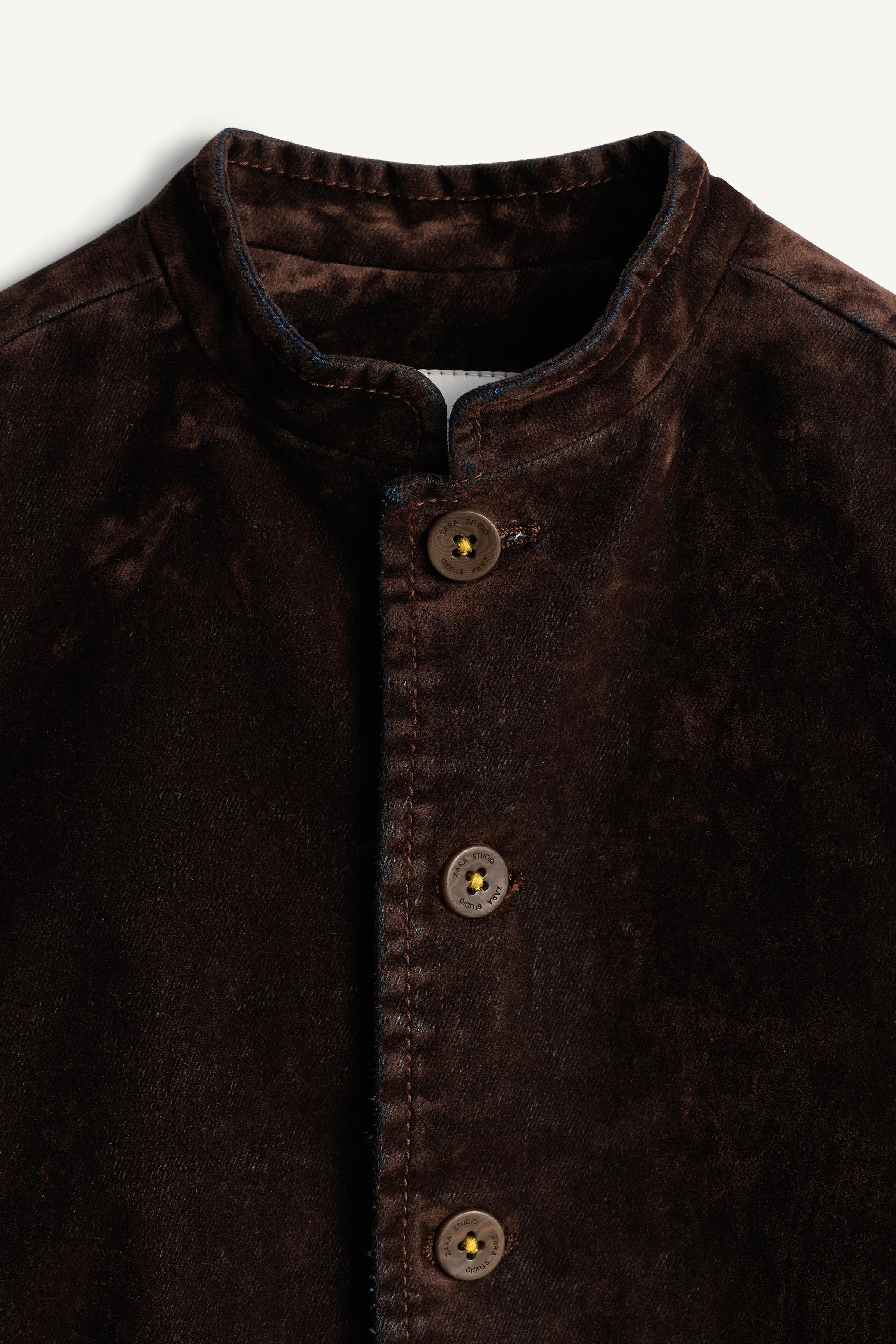 LIMITED EDITION DENIM-EFFECT VELVET JACKET