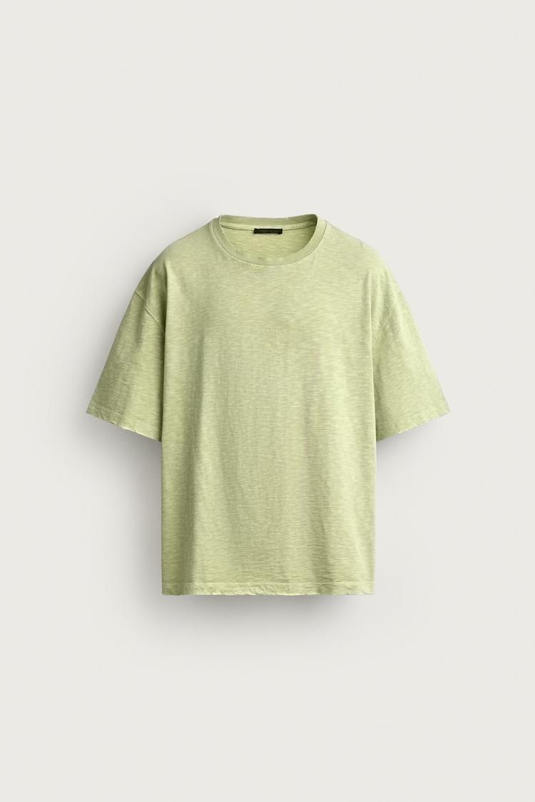 WASHED SLUB KNIT RELAXED FIT T-SHIRT