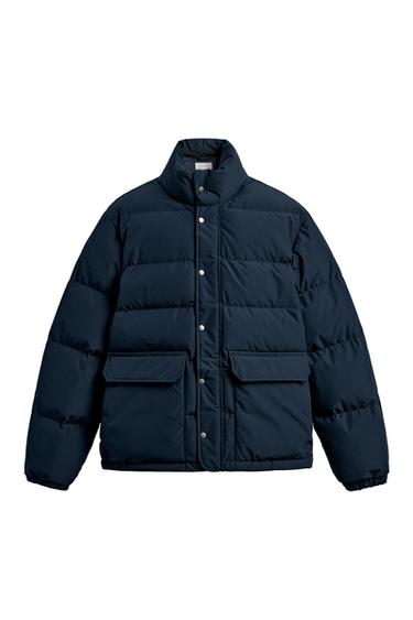 80% DOWN - 20% FEATHER WATER-REPELLENT JACKET - Indigo by Zara