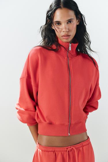 ZIP SWEATSHIRT — Red 1