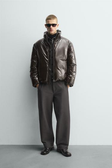 SHINY PUFFER JACKET - Dark green by Zara - Image 0