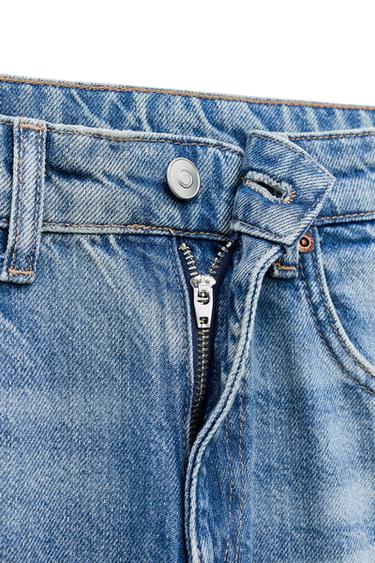 MID-RISE WIDE-LEG TRF JEANS - Light blue by Zara