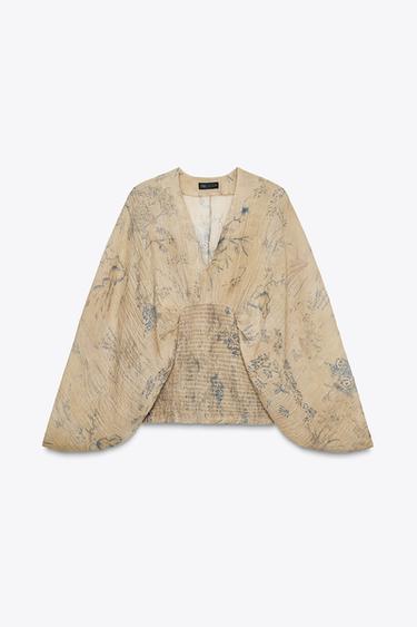 ZW COLLECTION PRINTED TOP - 005 by Zara