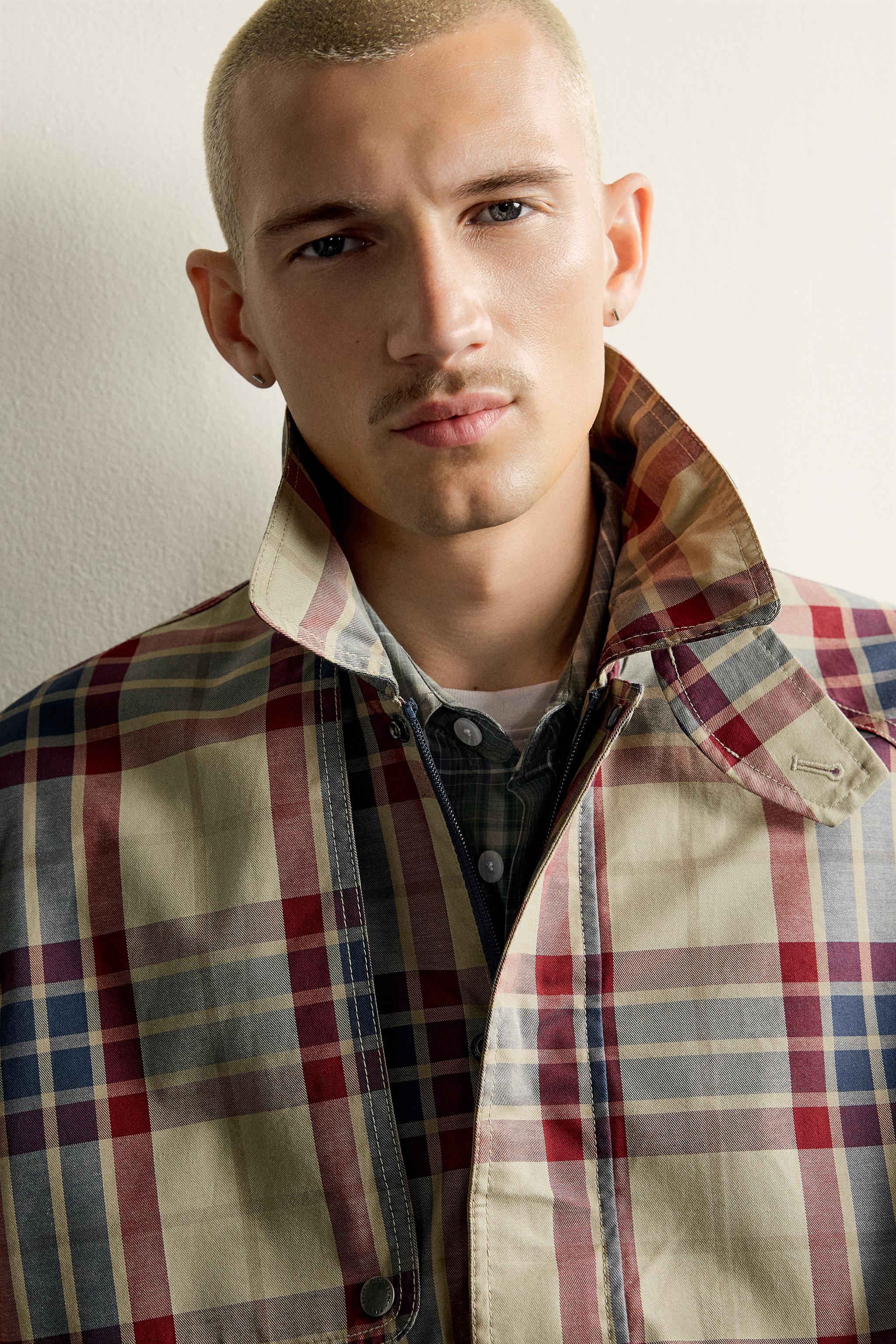 TRENCH CROPPED FIT CARREAUX