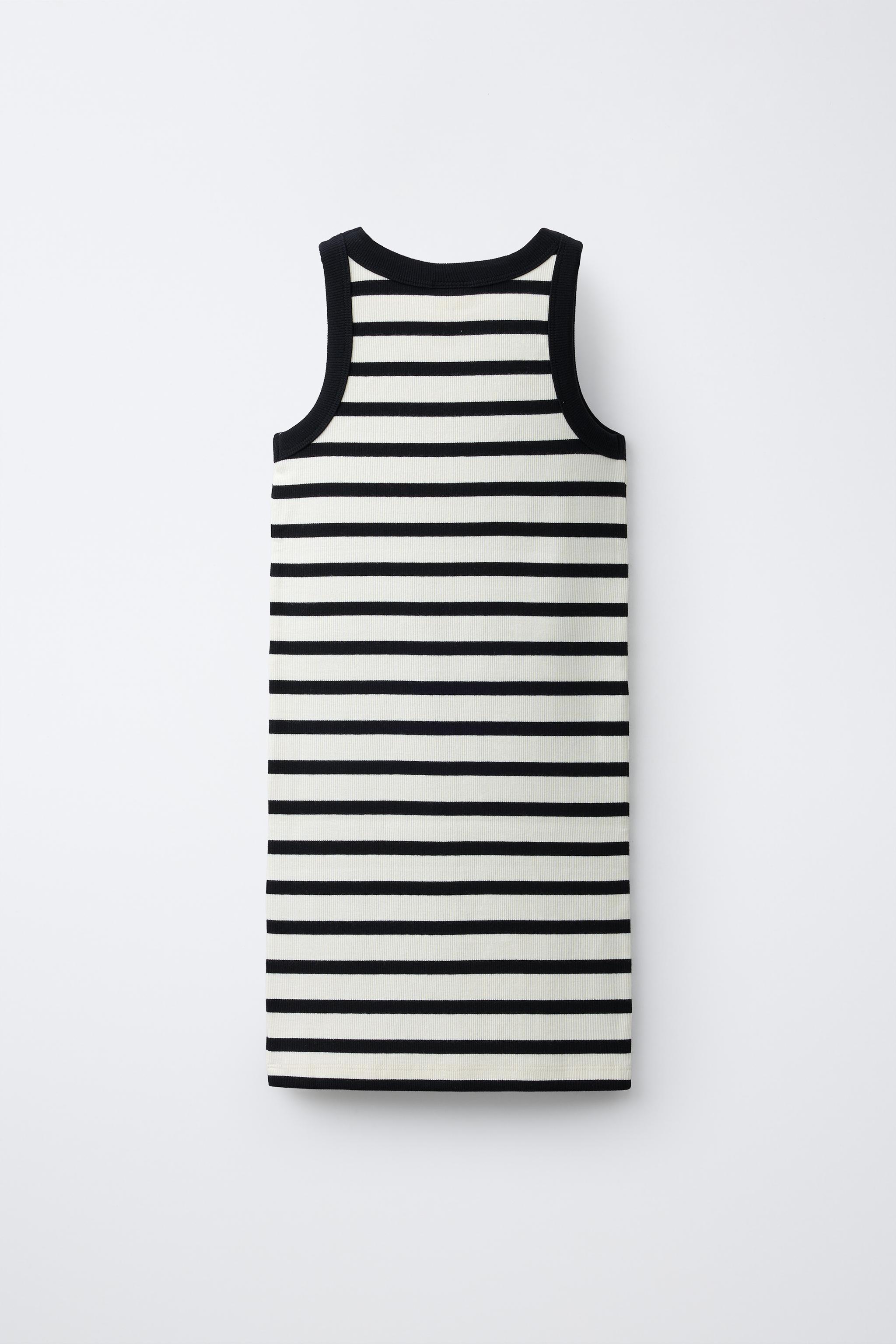 ROBE CÔTELÉE À RAYURES
