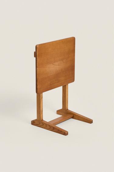 FOLDING ASH SIDE TABLE - Light beige by Zara - Image 4