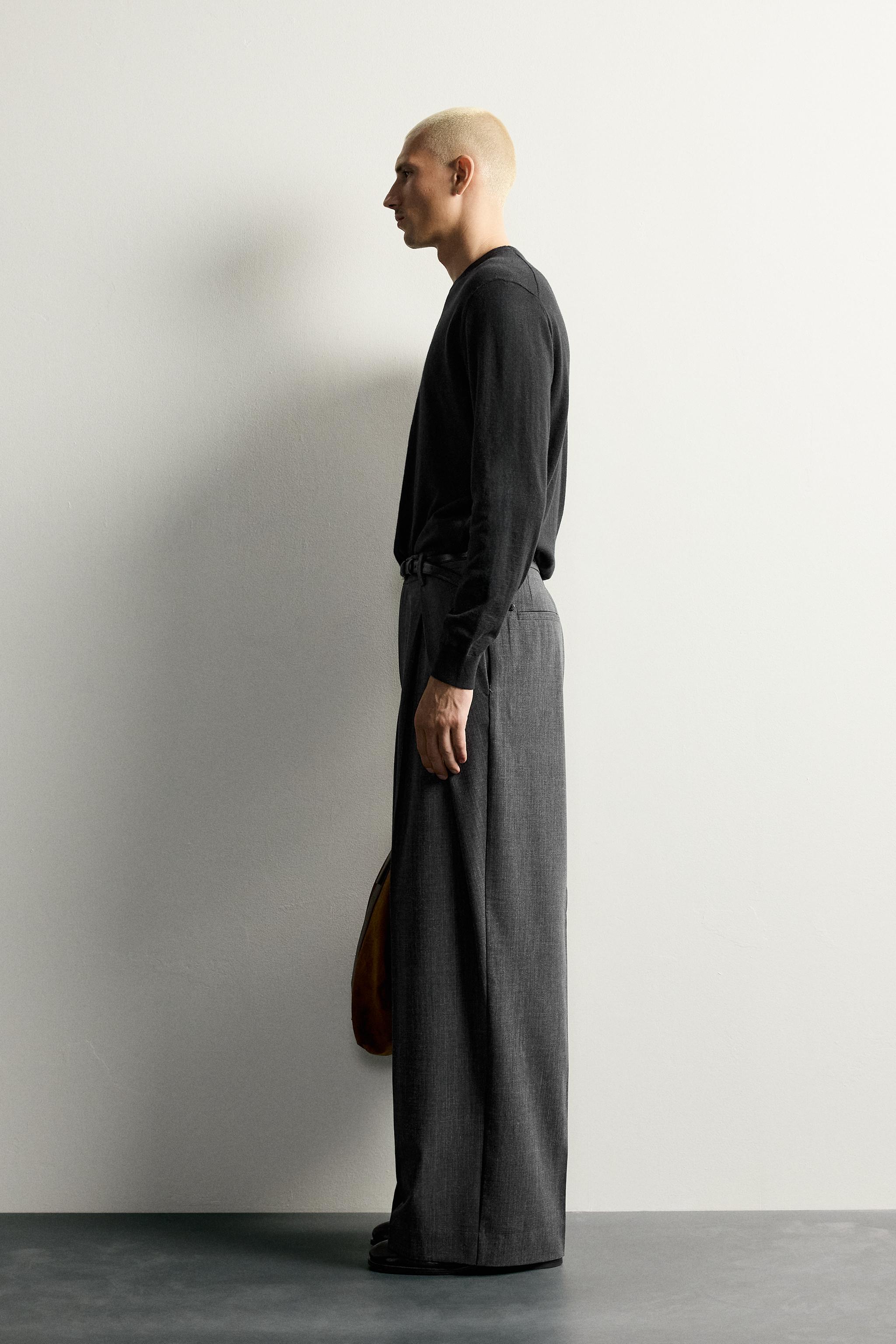 PANTALON COUPE DÉCONTRACTÉE À PLIS