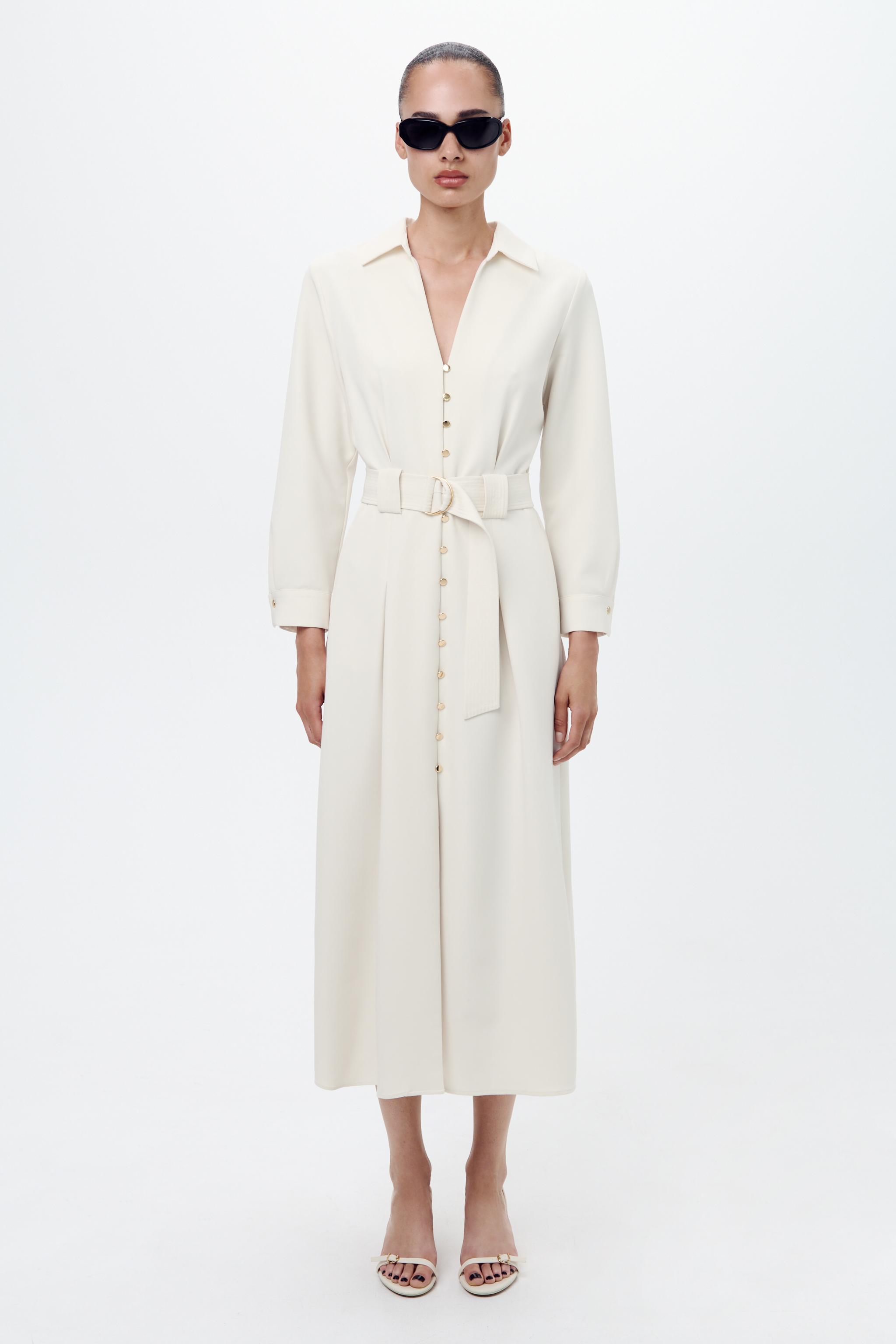 SHIRT DRESS - Ecru | ZARA Australia