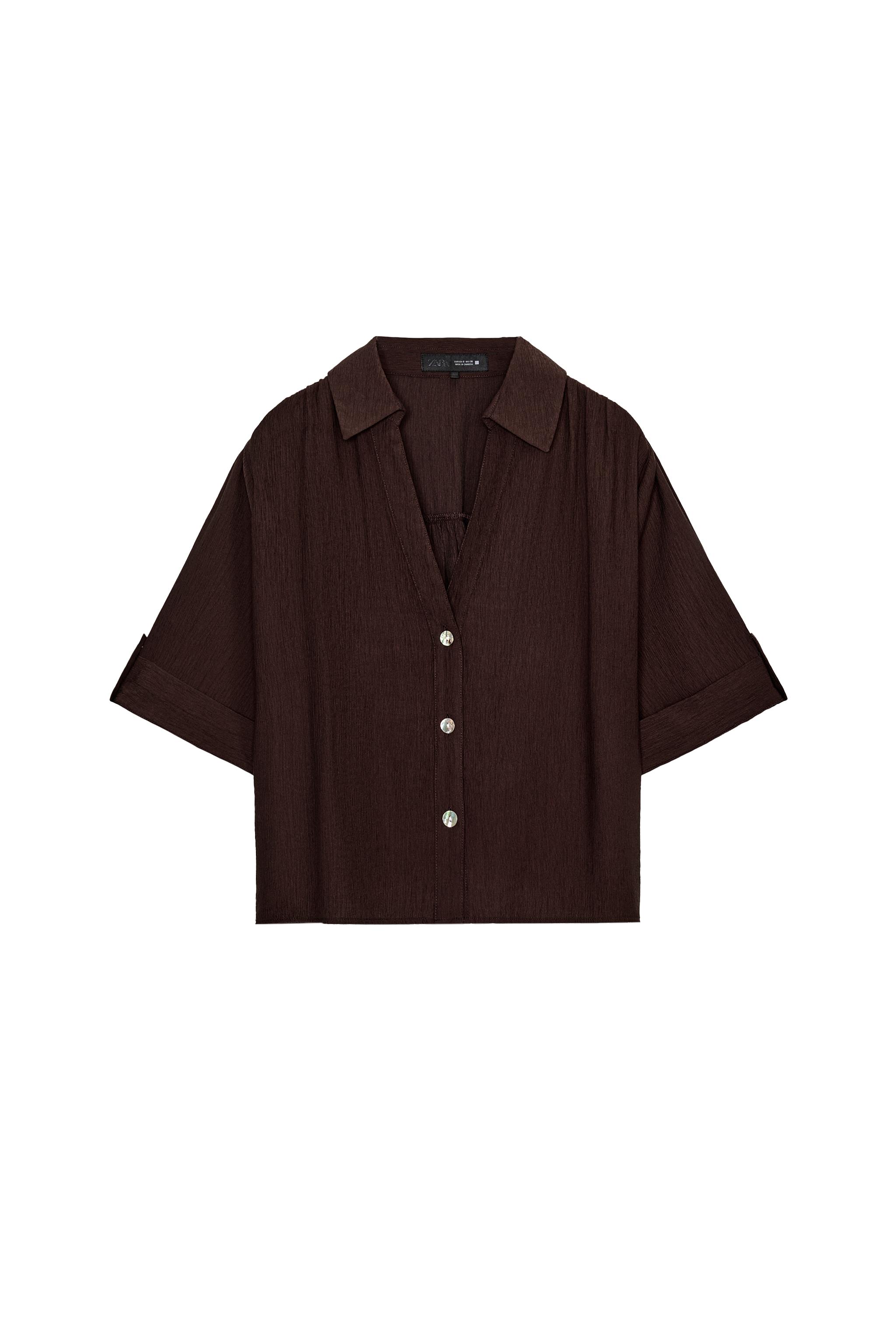 FLOWY SHORT SLEEVE SHIRT