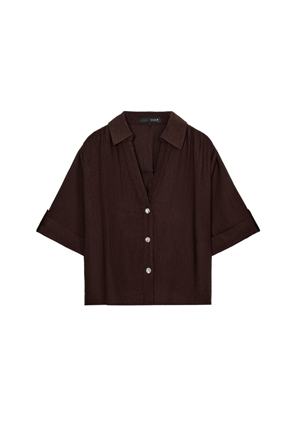 FLOWY SHORT SLEEVE SHIRT - image 3