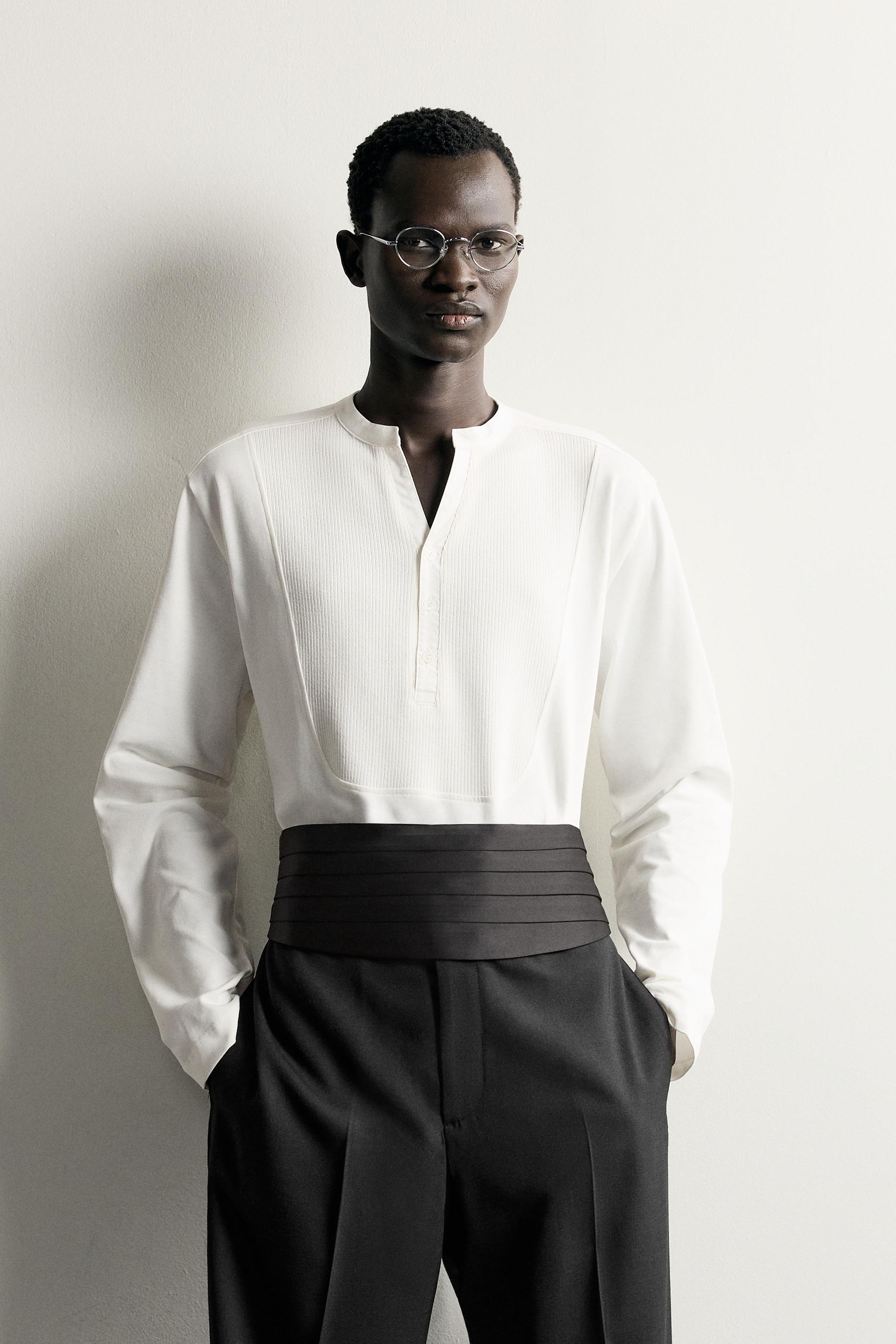 RELAXED FIT HENLEY T-SHIRT
