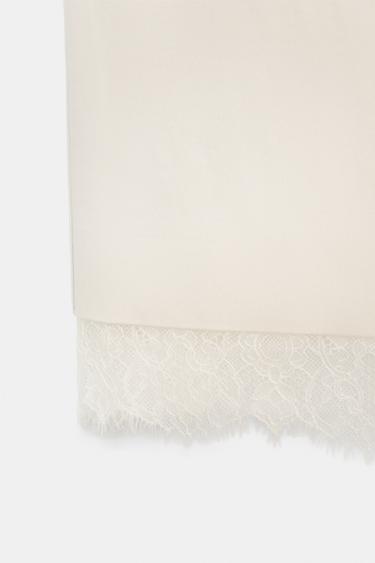 LACE MIDI SKIRT - Bone by Zara - Image 8