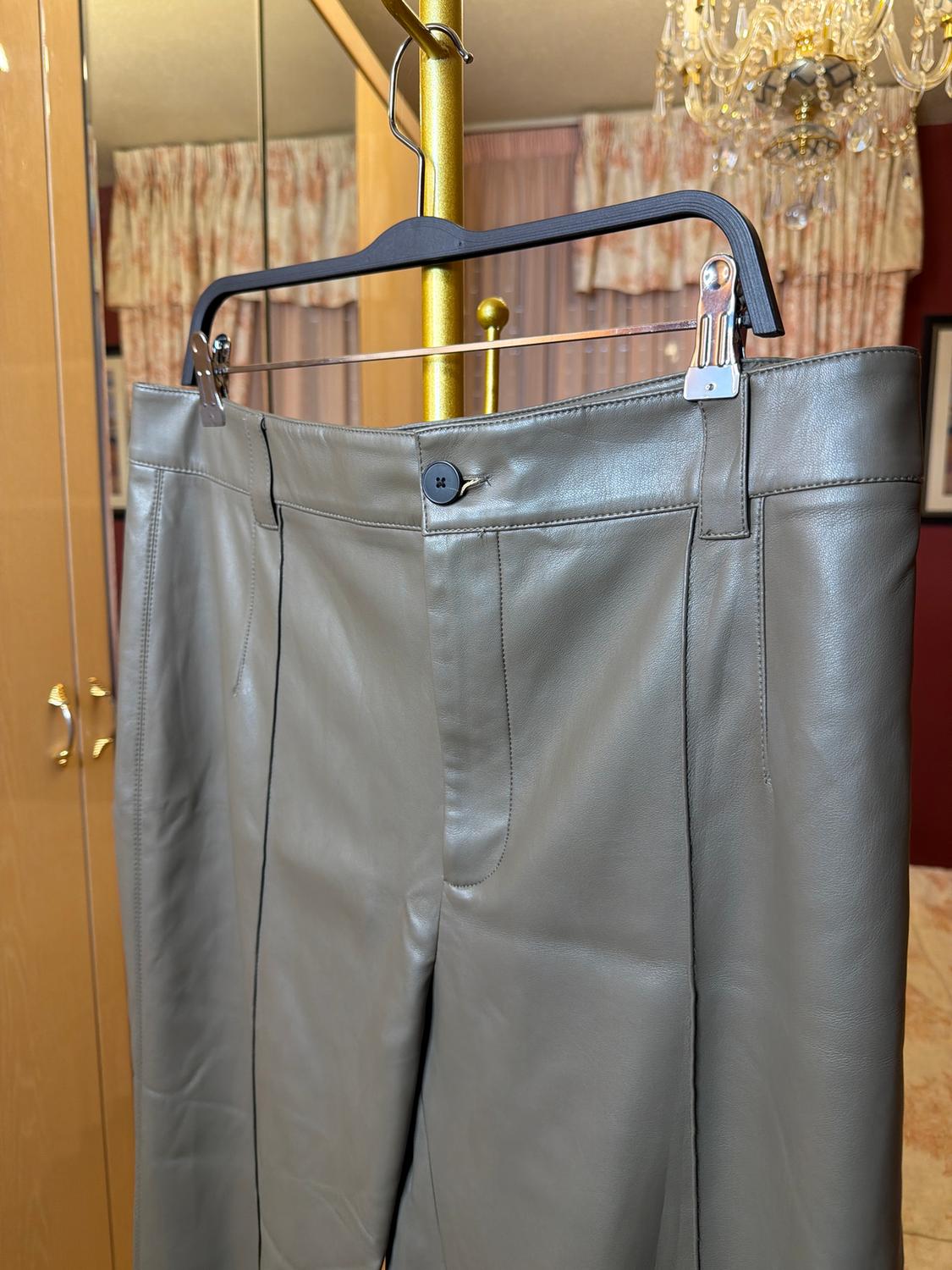 FAUX LEATHER FRANÇOISE FULL LENGTH TROUSERS - Image 4