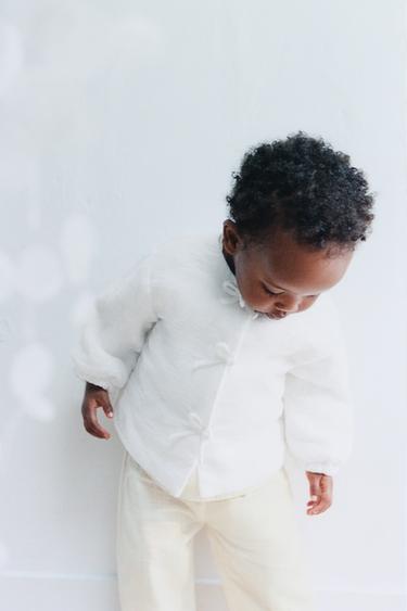 SWISS EMBROIDERED JACKET - ecru-white by Zara