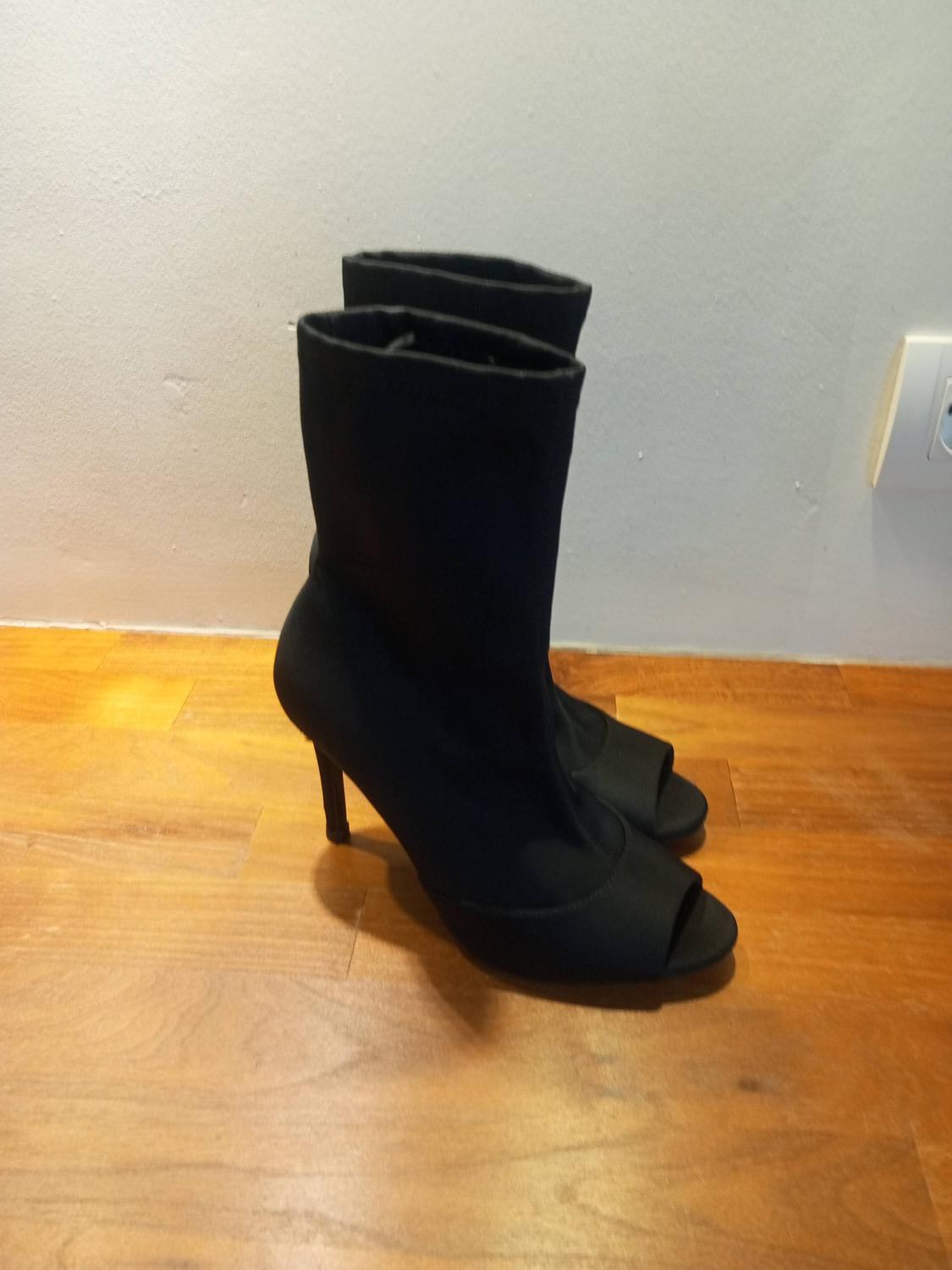HEELED OPEN-TOE ANKLE BOOTS - Image 4