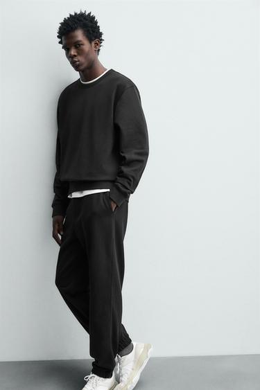 SWEAT COL ROND BASIQUE - Noir de Zara - Image 5