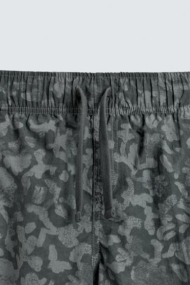 MAILLOT DE BAIN LONG IMPRIMÉ - Gris de Zara - Image 7