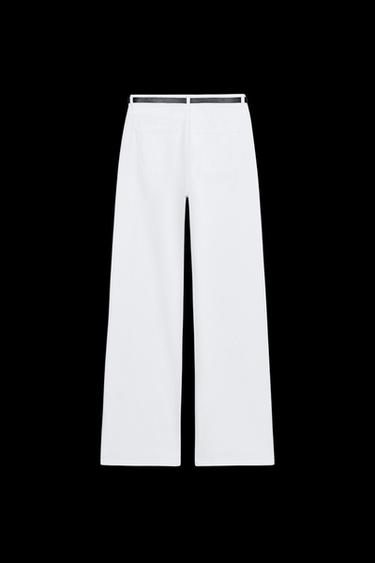 JEANS Z1975 STRAIGHT HIGH-WAIST FULL LENGTH - White by Zara