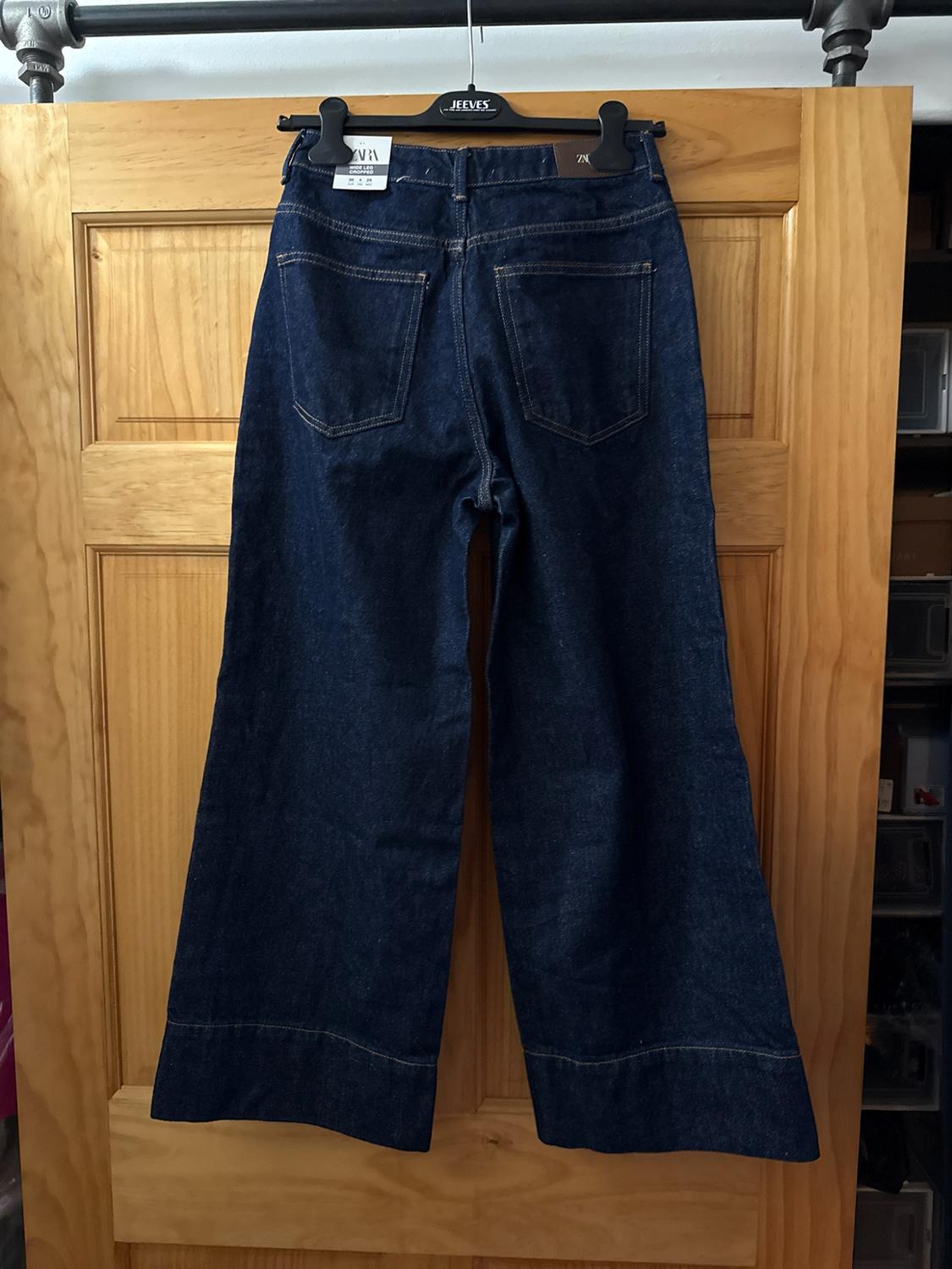 CROPPED WIDE LEG CENTRAL SEAM Z1975 JEANS WITH A HIGH WAIST - Image 2
