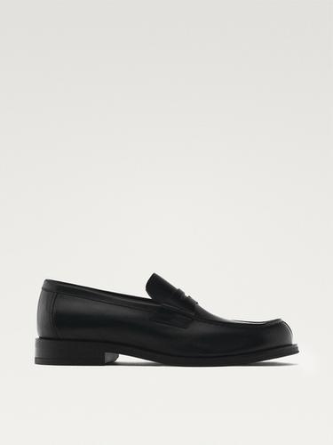 Zara Leather penny loafers - Black
