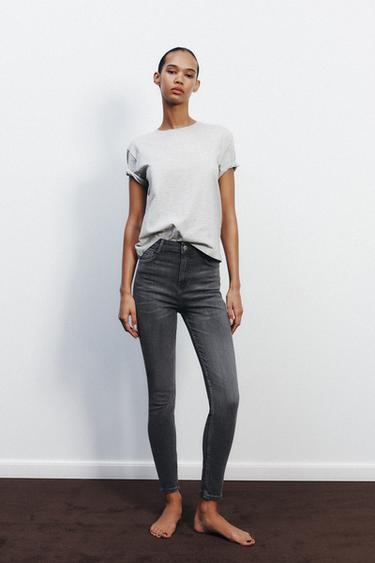 JEANS TRF SCULPT TIRO ALTO - Gris antracita de Zara
