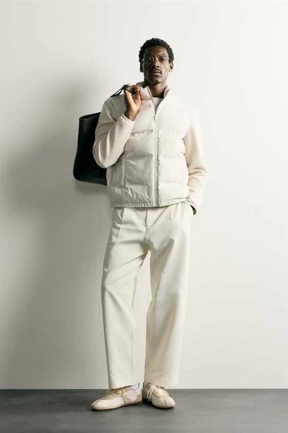 QUILTED JACKET - Ecru by Zara - Image 0