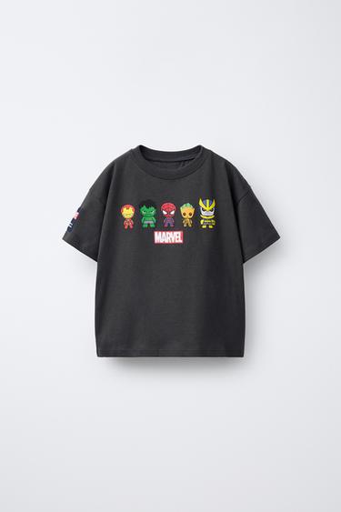 CAMISETA ESTAMPADA THE AVENGERS © MARVEL - Gris antracita de Zara - Imagen 0