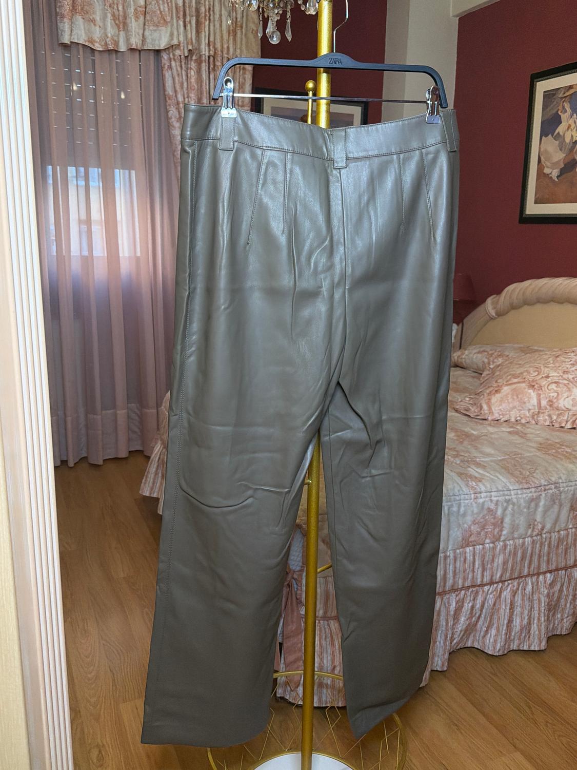 FAUX LEATHER FRANÇOISE FULL LENGTH TROUSERS - Image 5