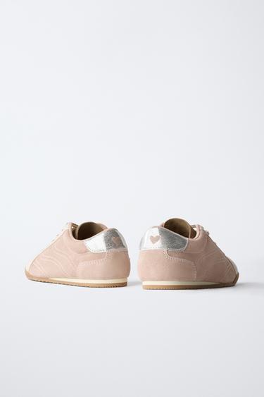 LEATHER SNEAKERS - Pink by Zara - Image 5