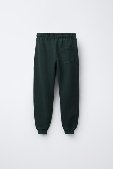 GARMENT-DYED JOGGERS - Emerald by Zara - Image 1